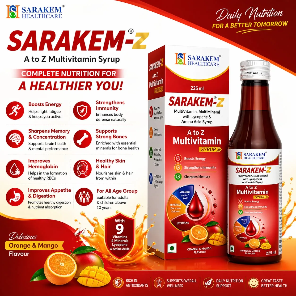 Composition of SARAKEM Z