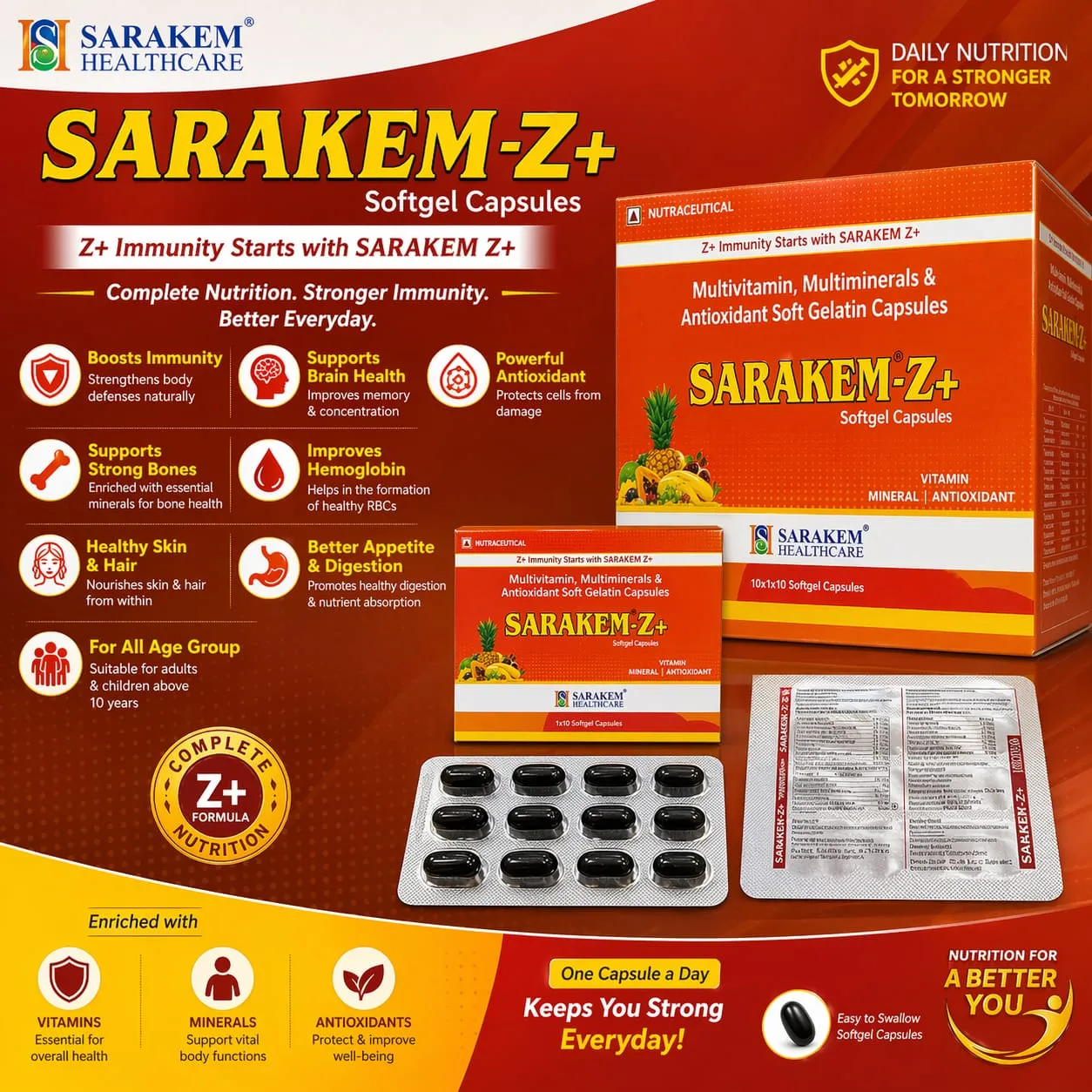 Composition of SARAKEM Z