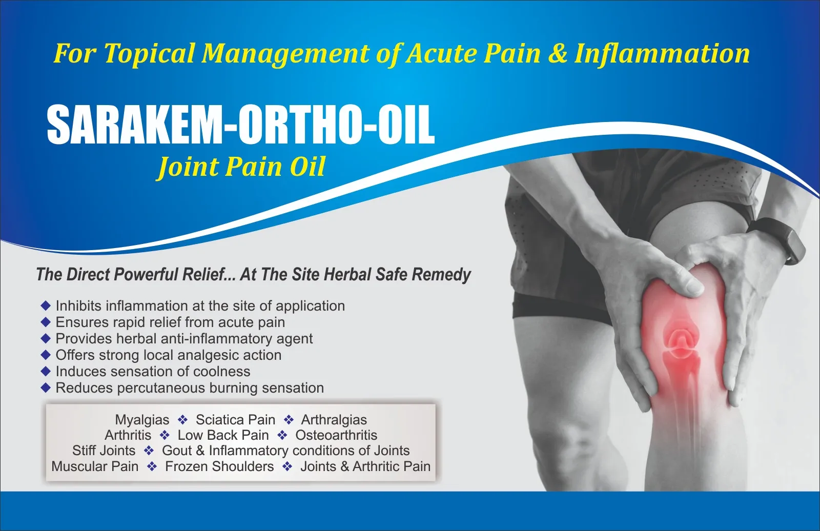Composition of SARAKEM ORTHO OIL